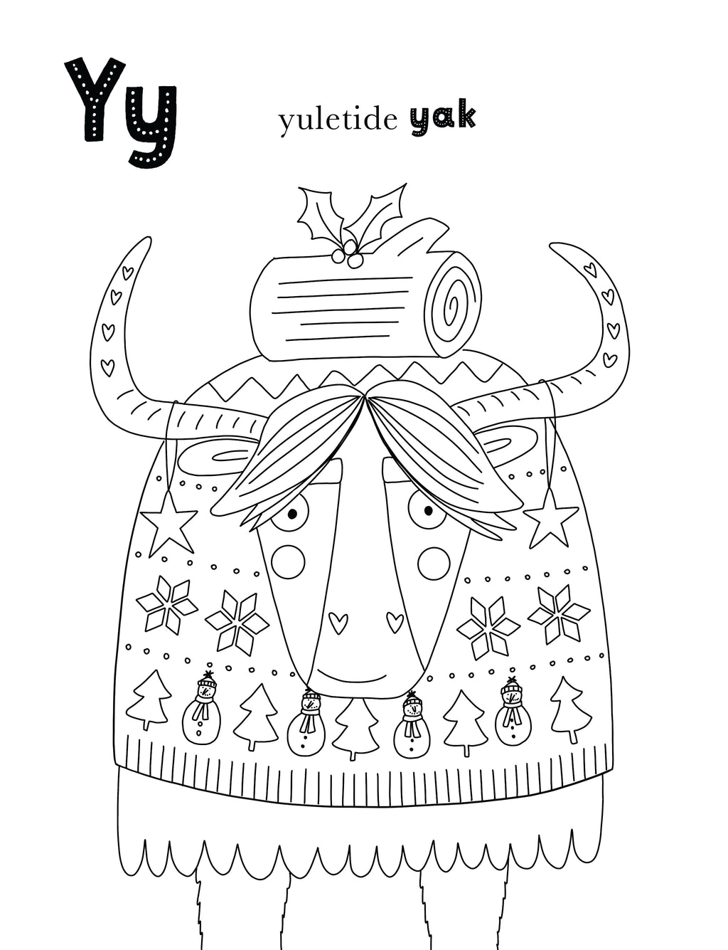 A Cosy Christmas Colouring Book