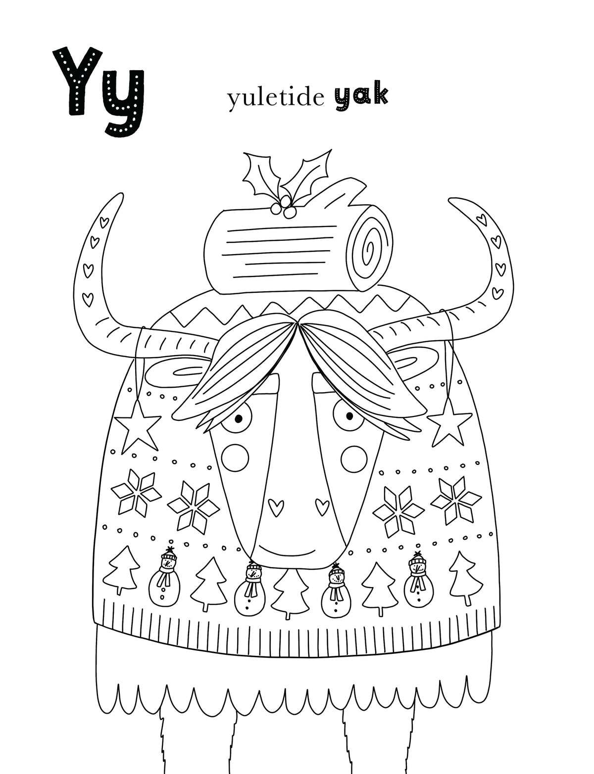 A Cosy Christmas Colouring Book